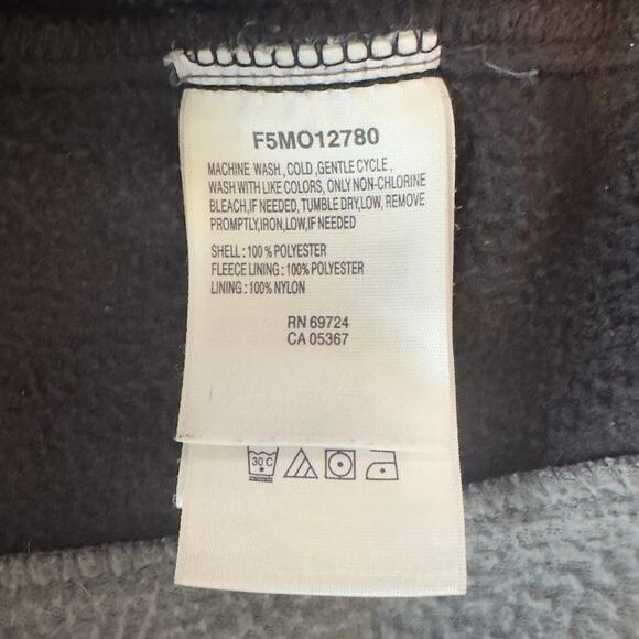 Columbia Men’s Full Zip Fleece Jacket Size L Gray Black Zip Pockets Fall Winter - Picture 7 of 8